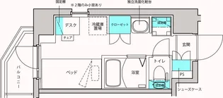 キャンパスヴィレッジ元住吉テラス【8階】の間取り