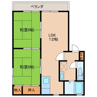 ディアス下神白【1階】の間取り