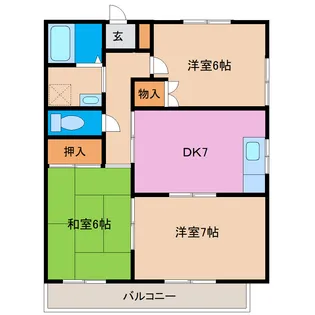 エトワールI【2階】の間取り