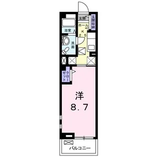 ヌフ・プロムナ-ド【1階】の間取り