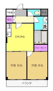 ブレアムパレス小手指【1階】の間取り