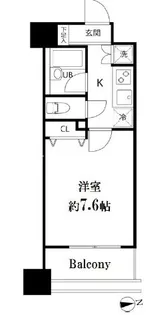 スペーシア秋葉原【7階】の間取り