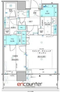パークタワー勝どき ミッド棟【25階】の間取り