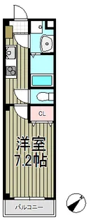アンプルールフェール大船【1階】の間取り