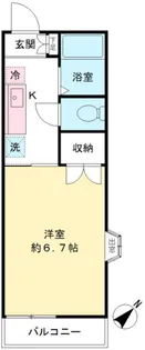 まろんハイツ【2階】の間取り