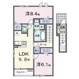 サニーコート府中【2階】の間取り
