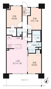 パークホームズ茅ヶ崎中央公園【9階】の間取り