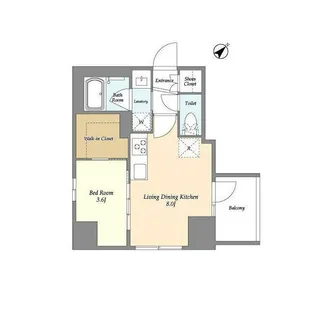 STANDZ勝どき(スタンズ勝どき)【5階】の間取り