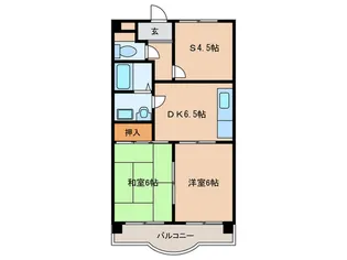 サンハイム神戸【1階】の間取り