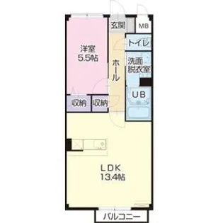 V・FruitII【1階】の間取り