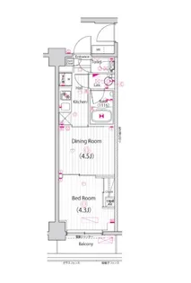 ガーラ・パークサイド亀戸【5階】の間取り