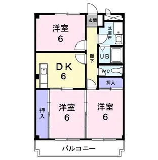 エリデシアフローラ【3階】の間取り