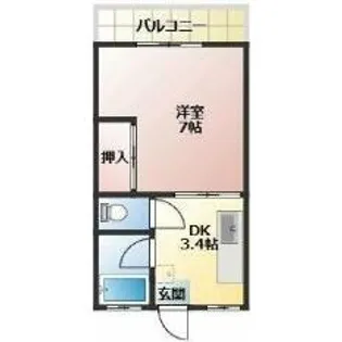 ホワイトパレス【2階】の間取り