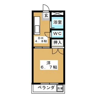 プラザコレージュ【2階】の間取り