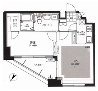 サウンドおしあげ【13階】の間取り
