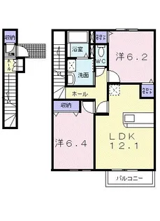 アレッサ【2階】の間取り