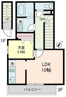 ベル・フルール【3階】の間取り