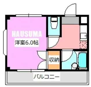 アナトリアコーポ【4階】の間取り