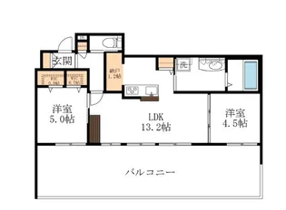 M&Kウェルネス千年【2階】の間取り
