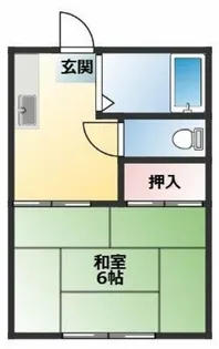 福村ハイツ【1階】の間取り