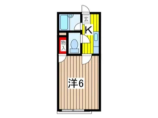 サンハイツ末広【2階】の間取り