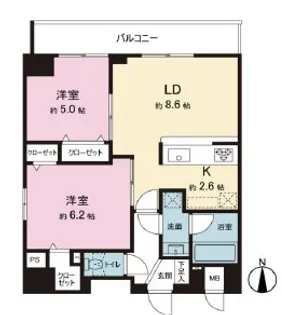 Etervo MINOWA StationFront【5階】の間取り