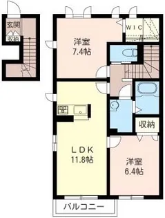 プレジール【2階】の間取り