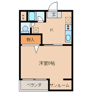 ルーエハイム【2階】の間取り