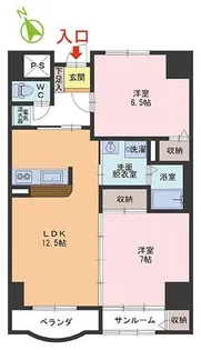 クリスティかわさきII【4階】の間取り