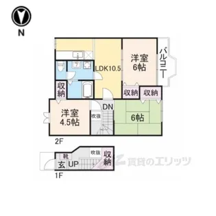 シャトーローリエ【2階】の間取り