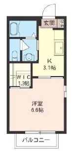ローズガーデンII【1階】の間取り