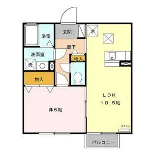 モナリエほんまち【1階】の間取り