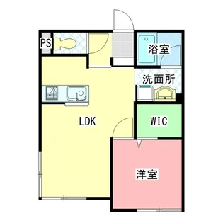 Matelass’e 渡里(マトラッセワタリ)【1階】の間取り