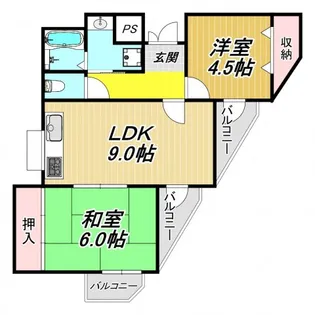 エスポワール武庫之荘北V【3階】の間取り