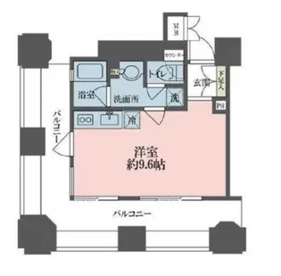 ルネ新宿御苑タワー【5階】の間取り