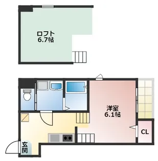 ペールエール【2階】の間取り