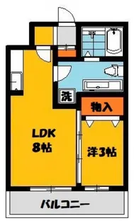 クレールシャンブル【3階】の間取り