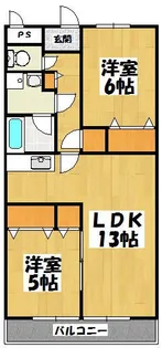 スカイコーポ鴨居【2階】の間取り