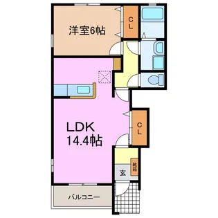 ソレイユの丘【1階】の間取り