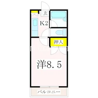 第2山元孝二ビル【2階】の間取り