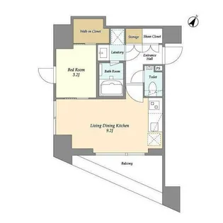 ミュプレ表参道【10階】の間取り