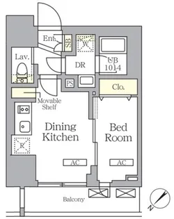 プライムガーデン大森【4階】の間取り