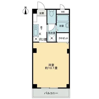 フィネス宮川【3階】の間取り