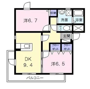 テージス【3階】の間取り