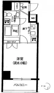 アイムズ芝大門【2階】の間取り