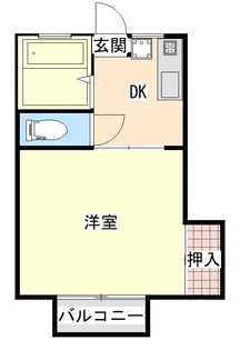 コーポ浜東【1階】の間取り