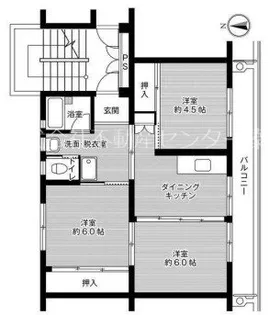 ビレッジハウス相良2号棟【5階】の間取り