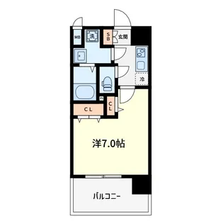 ラシーヌ瓦屋町【3階】の間取り