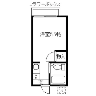 田中アパート【1階】の間取り