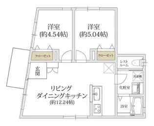ソアヴィータ三軒茶屋【1階】の間取り
